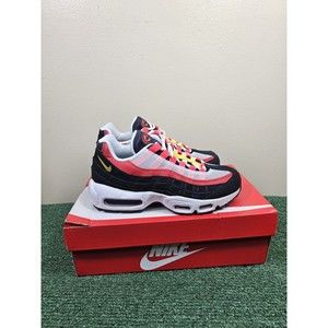 Nike Air Max 95 Essential Crimson Running Shoes Size 6 White Red AT9865-101